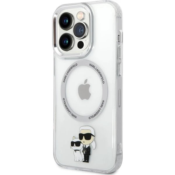 Karl Lagerfeld IML Karl and Choupette MagSafe kryt iPhone 14 Pro Max priehľadný
