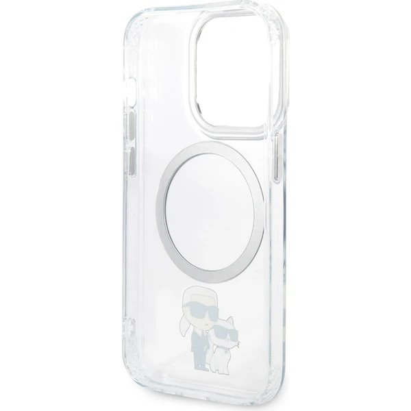 Karl Lagerfeld IML Karl and Choupette MagSafe kryt iPhone 14 Pro Max priehľadný