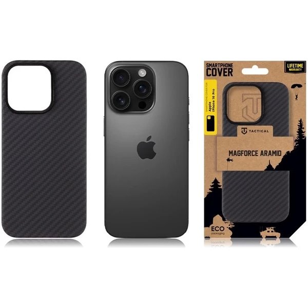 Tactical MagForce Aramid Kryt Apple iPhone 16 Pro čierny