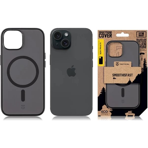 Tactical MagForce SmoothIsFast Kryt Apple iPhone 15 čierny