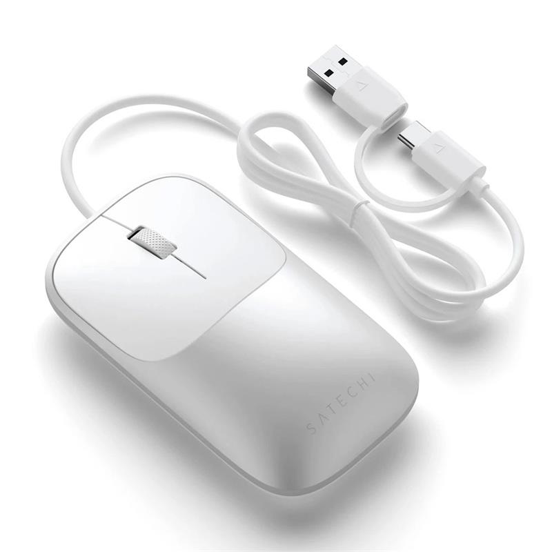 Satechi myš Slim LX Wired Mouse - Silver