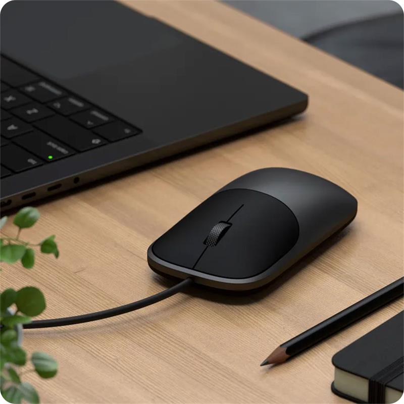Satechi myš Slim LX Wired Mouse - Space Black