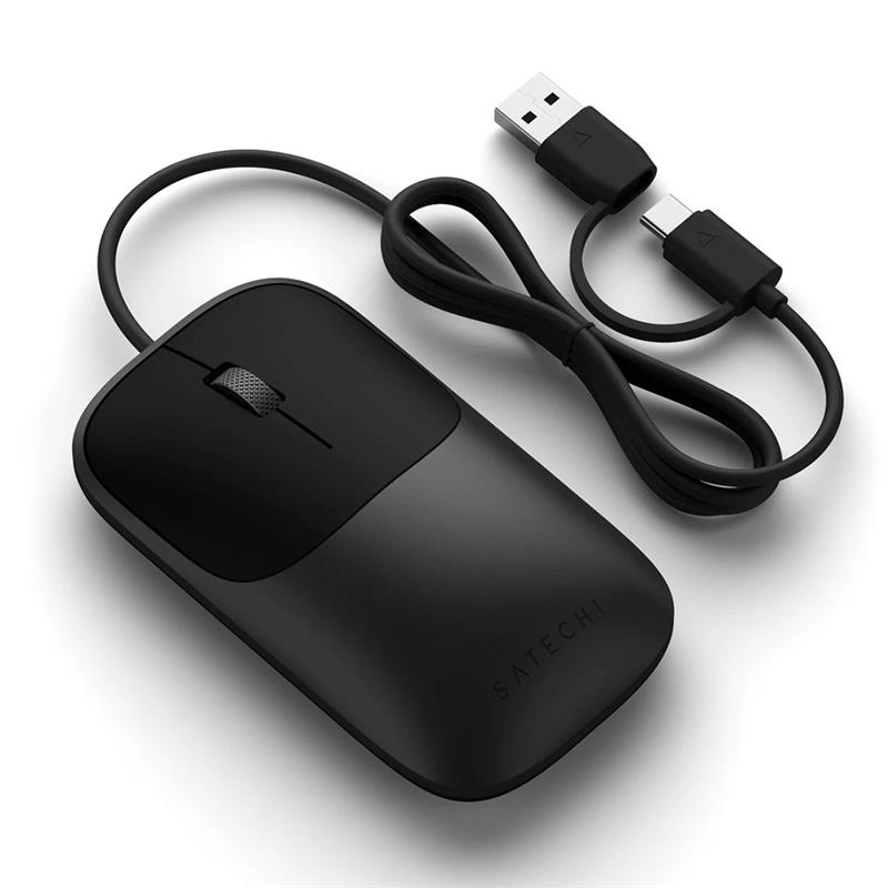 Satechi myš Slim LX Wired Mouse - Space Black