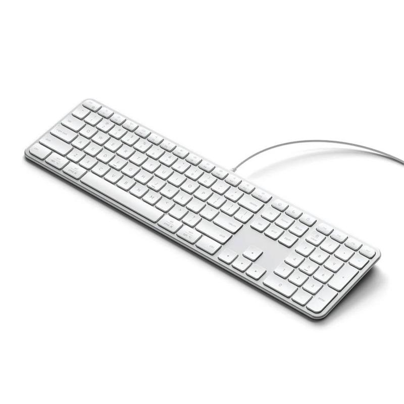 Satechi klávesnica Slim LX3 Wired Keyboard - Silver