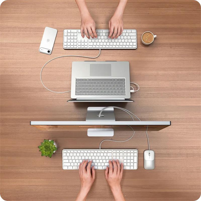 Satechi klávesnica Slim LX3 Wired Keyboard - Silver