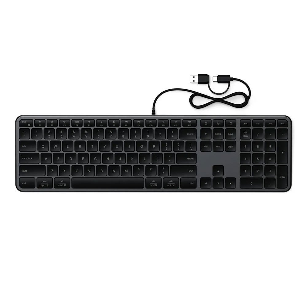 Satechi klávesnica Slim LX3 Wired Keyboard - Space Black