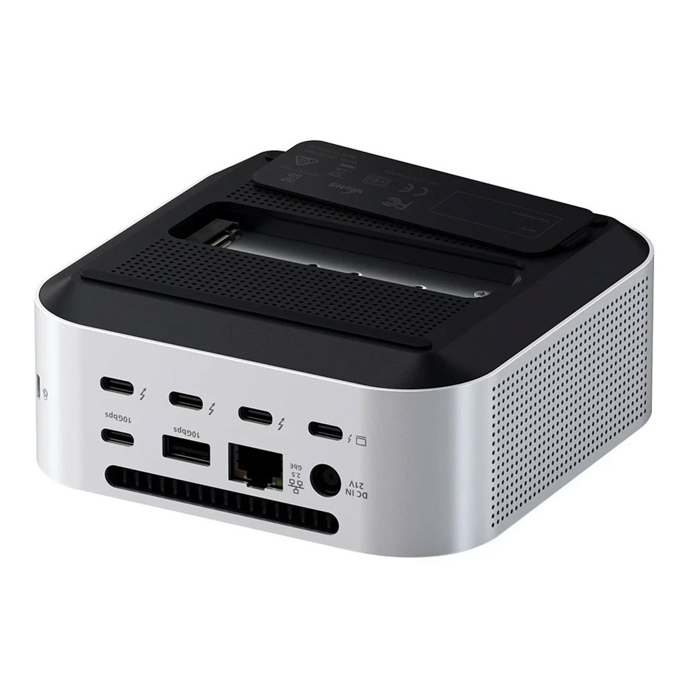 Satechi Thunderbolt 5 CubeDock with SSD Enclosure - Silver