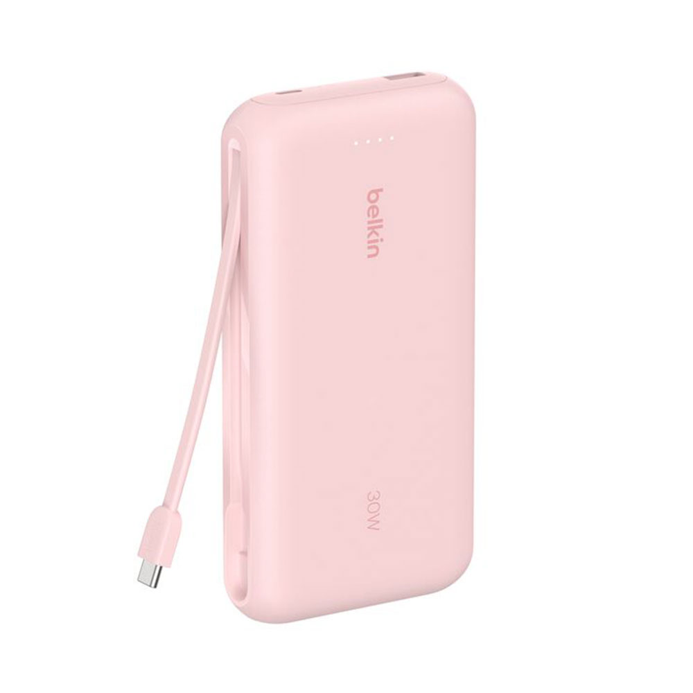 Belkin Boost Charge Powerbank 20K with Integrated Cable - Pink