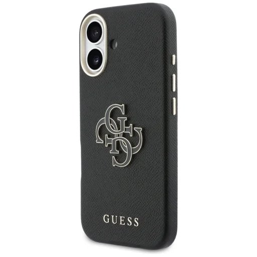 Guess PU Resin Logo kryt iPhone 17 čierny