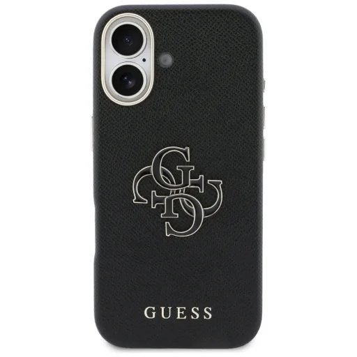 Guess PU Resin Logo kryt iPhone 17 čierny