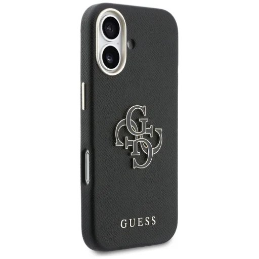 Guess PU Resin Logo kryt iPhone 17 čierny