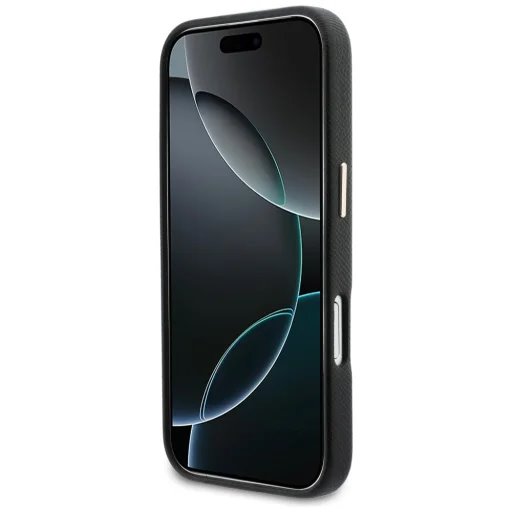 Guess PU Resin Logo kryt iPhone 17 čierny