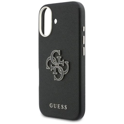 Guess PU Resin Logo kryt iPhone 17 čierny