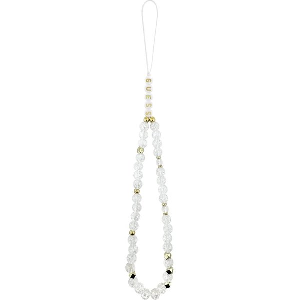 Guess IML Flowers Allover Strap MagSafe kryt iPhone 17 Pro Max biely