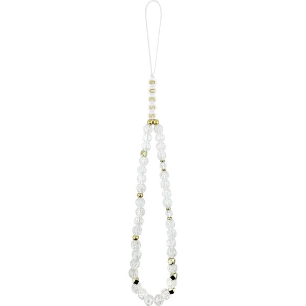 Guess IML Flowers Allover Strap MagSafe kryt iPhone 17 biely