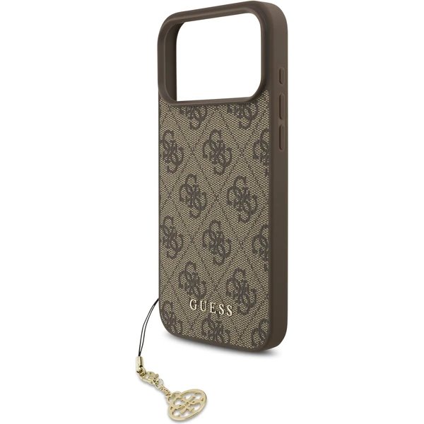 Guess 4G Charm MagSafe kryt iPhone 17 Pro Max hnedý