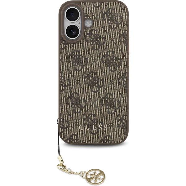 Guess 4G Charm MagSafe kryt iPhone 17 hnedý