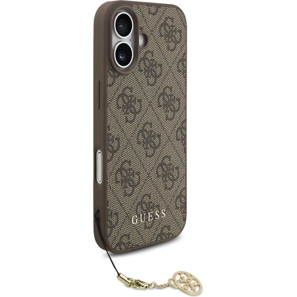 Guess 4G Charm MagSafe kryt iPhone 17 hnedý