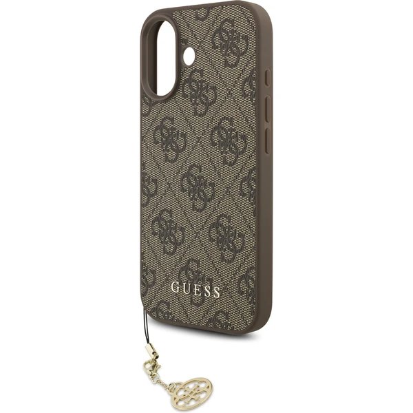 Guess 4G Charm MagSafe kryt iPhone 17 hnedý
