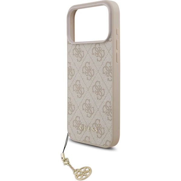 Guess 4G Charm MagSafe kryt iPhone 17 Pro ružový