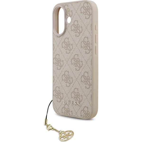 Guess 4G Charm MagSafe kryt iPhone 17 ružový