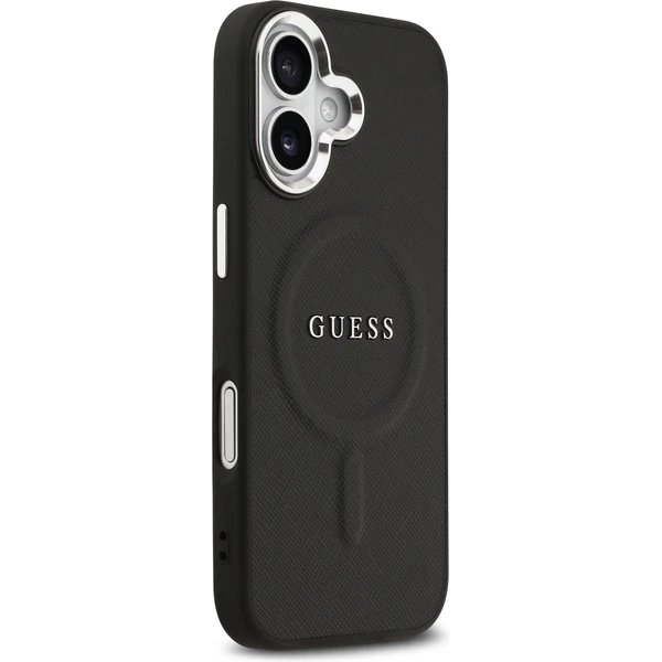 Guess PU Saffiano MagSafe kryt iPhone 17 čierny