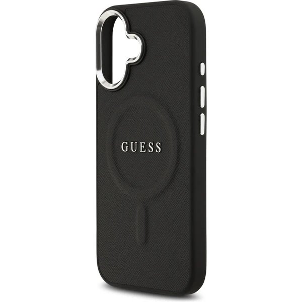 Guess PU Saffiano MagSafe kryt iPhone 17 čierny