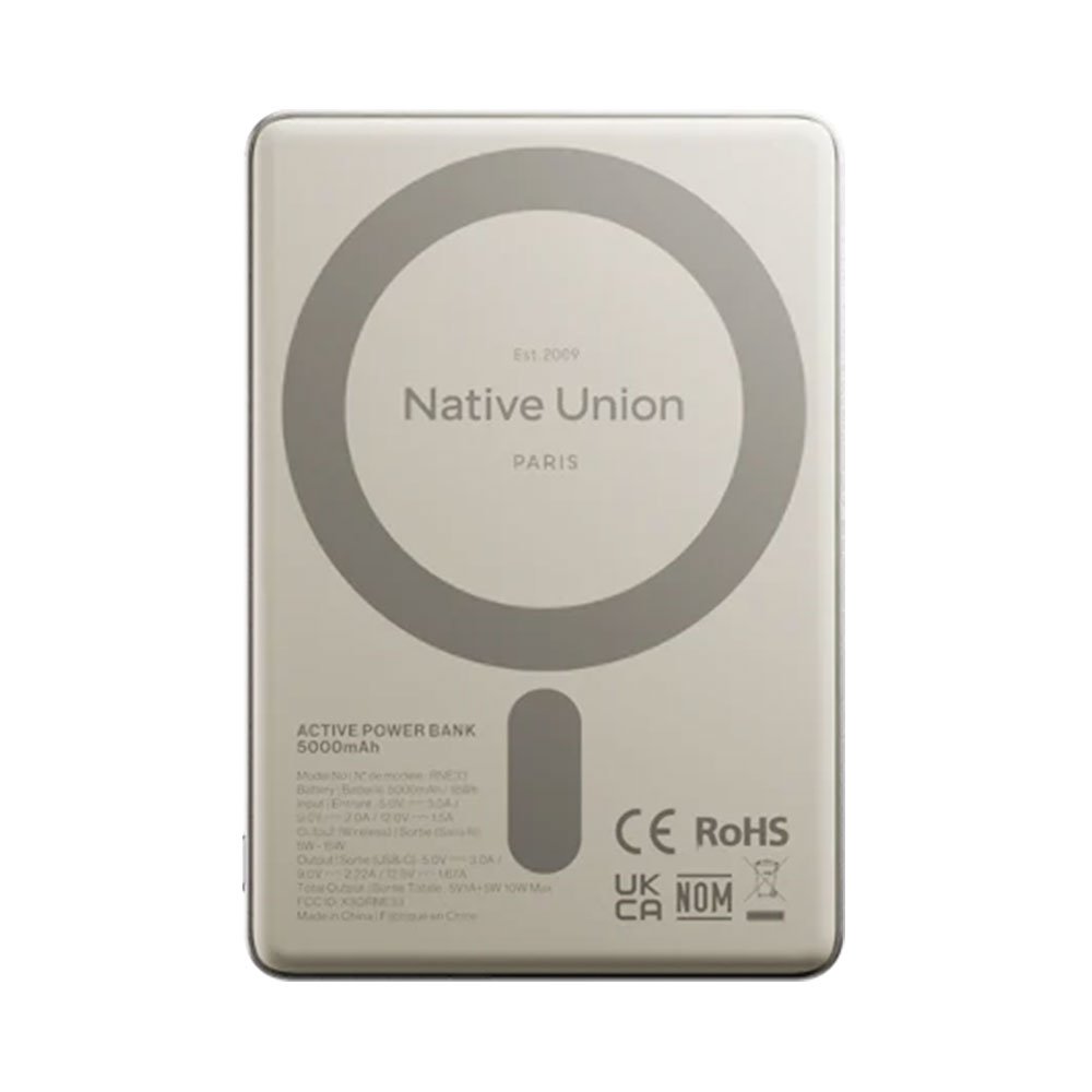 Native Union Active Magnetic Powerbank 5000 mAh – Sandstone