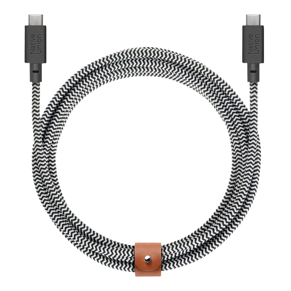 Native Union kábel Belt Cable XL USB-C to USB-C 3m 100W - Zebra