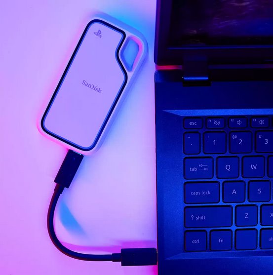 SanDisk Extreme Portable for PlayStation 5 Console and PC SSD 2TB USB 3.2 Gen2 1000 MB/s