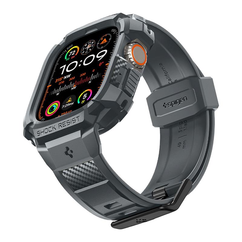 Spigen kryt Rugged Armor Pro pre Apple Watch Ultra 49mm - Dark Gray *Rozbalený*