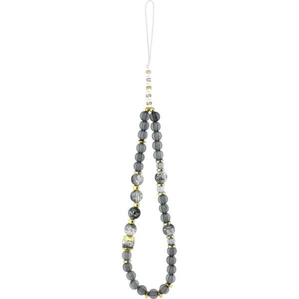 Guess IML Flowers Strap MagSafe kryt iPhone 17 čierny