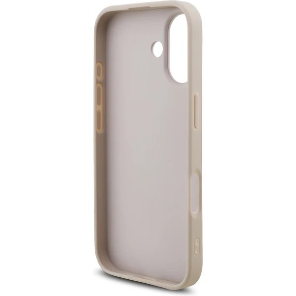 Guess PU 4G Metal Logo Strap kryt iPhone 17 ružový