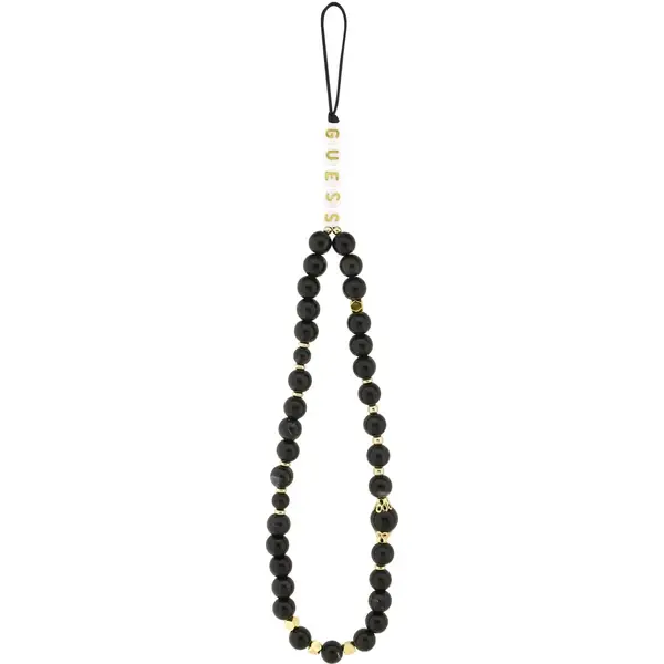 Guess PU Leather 4G Colored Ring Strap MagSafe kryt iPhone 14 černý