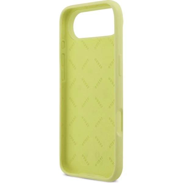Guess Liquid Silicone 4G Metal Logo kryt iPhone Air žltý