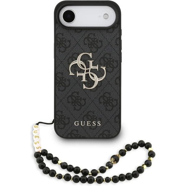 Guess PU 4G Metal Logo Strap kryt iPhone Air čierny