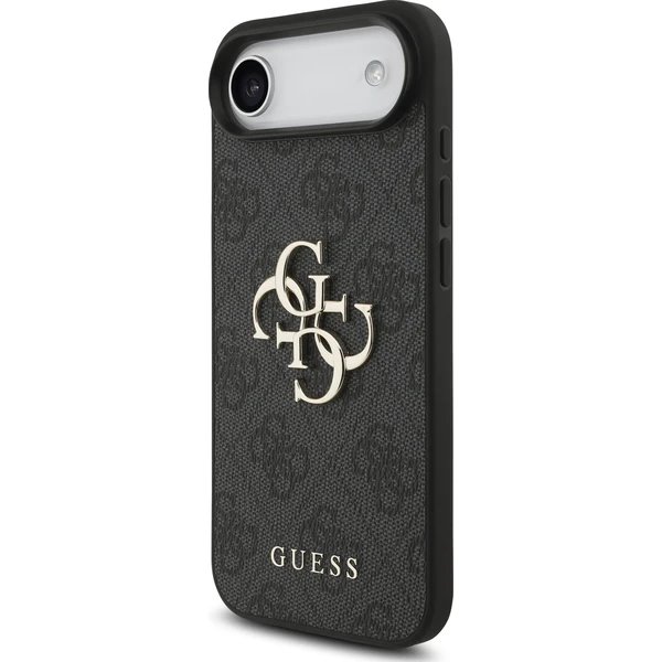 Guess PU 4G Metal Logo Strap kryt iPhone Air čierny