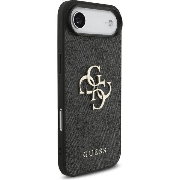 Guess PU 4G Metal Logo Strap kryt iPhone Air čierny