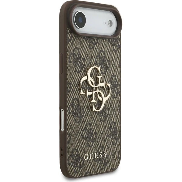 Guess PU 4G Metal Logo Strap kryt iPhone Air hnedý