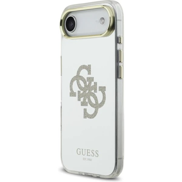 Guess PC/TPU Mirror 4G Glitter Logo MagSafe kryt iPhone Air zlatý