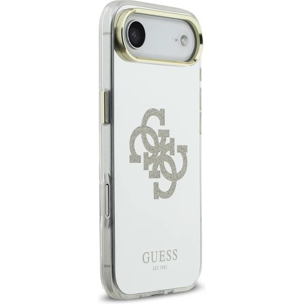 Guess PC/TPU Mirror 4G Glitter Logo MagSafe kryt iPhone Air zlatý