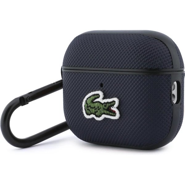 Lacoste Petit Pique Croc Logo Patch Púzdro pre AirPods 3 Pro modré