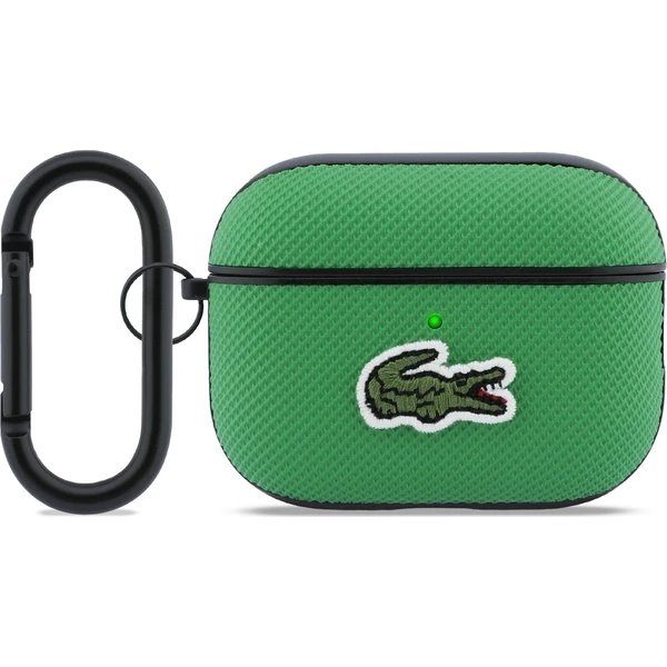Lacoste Petit Pique Croc Logo Patch Púzdro pre AirPods 3 Pro zelené