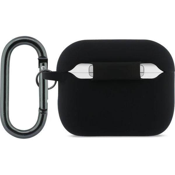 Lacoste Liquid Silicone Croc Logo Púzdro pre AirPods 3 Pro čierne