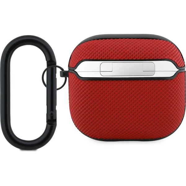 Lacoste Petit Pique Croc Logo Patch Púzdro pre AirPods 4 červené