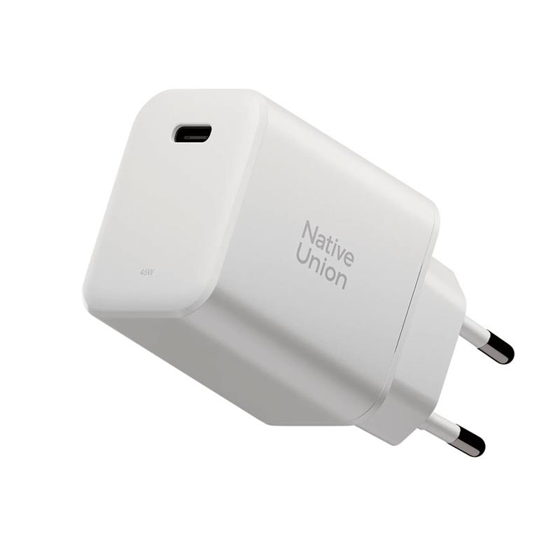 Native Union Fast GaN USB-C PD 45W Wall Charger – White