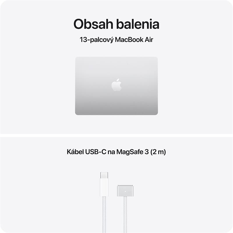 CTO MacBook Air 13" Apple M5 10C CPU 10C GPU 24GB 512GB Strieborný SK