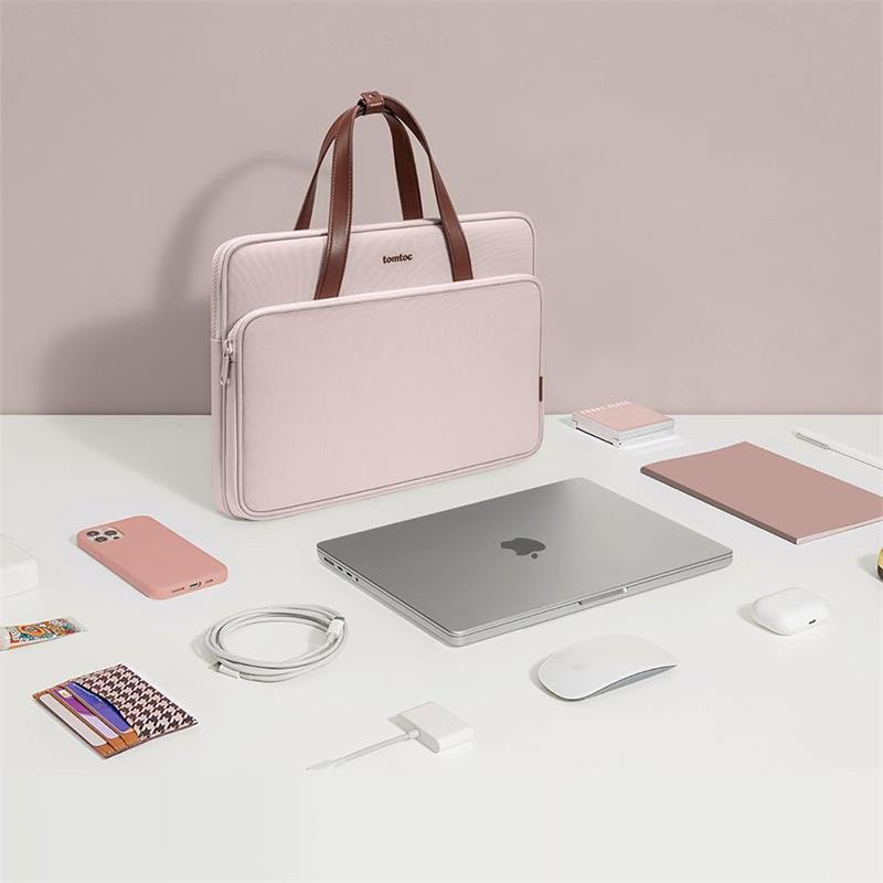 TomToc taška Premium H22 pre Macbook Pro 14" M1/M2/M3/M4 - Blush Pink