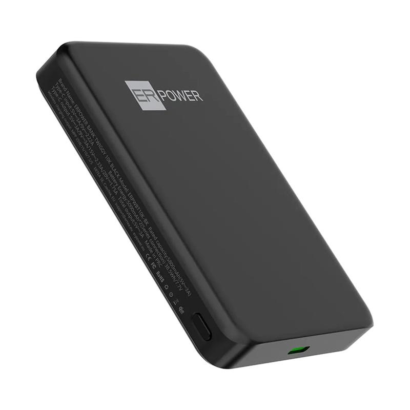 ER POWER powerbank Twiggy Qi2 25W 10K 10.000 mAh- Black
