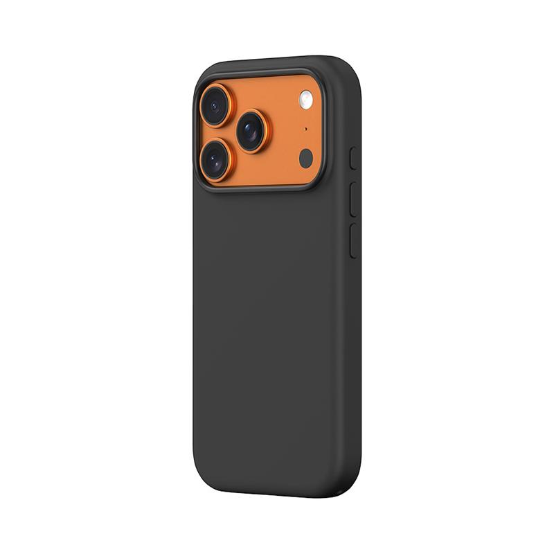 Devia kryt Nature Series Silicone Magnetic Case pre iPhone 17 Pro - Black